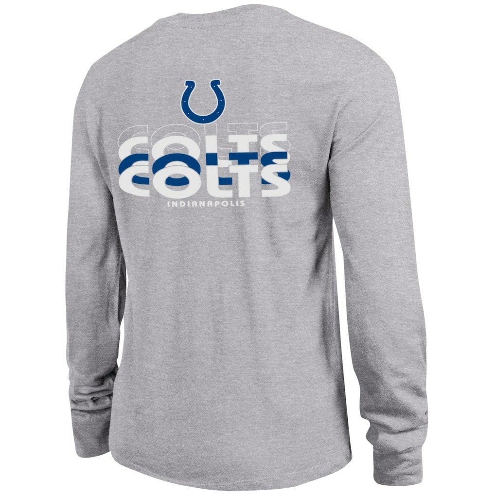 Indianapolis Colts Champion Women's Core Long-Sleeve T-Shirt - Heather Gray T-shirts
