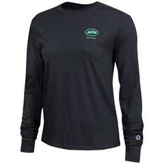 New York Jets Champion Women's Core Long-Sleeve T-Shirt - Black T-shirts