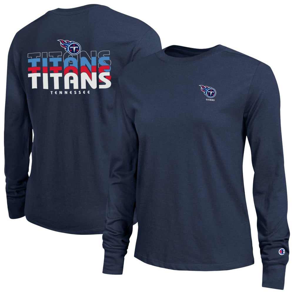 Tennessee Titans Champion Women's Core Long-Sleeve T-Shirt - Navy T-shirts