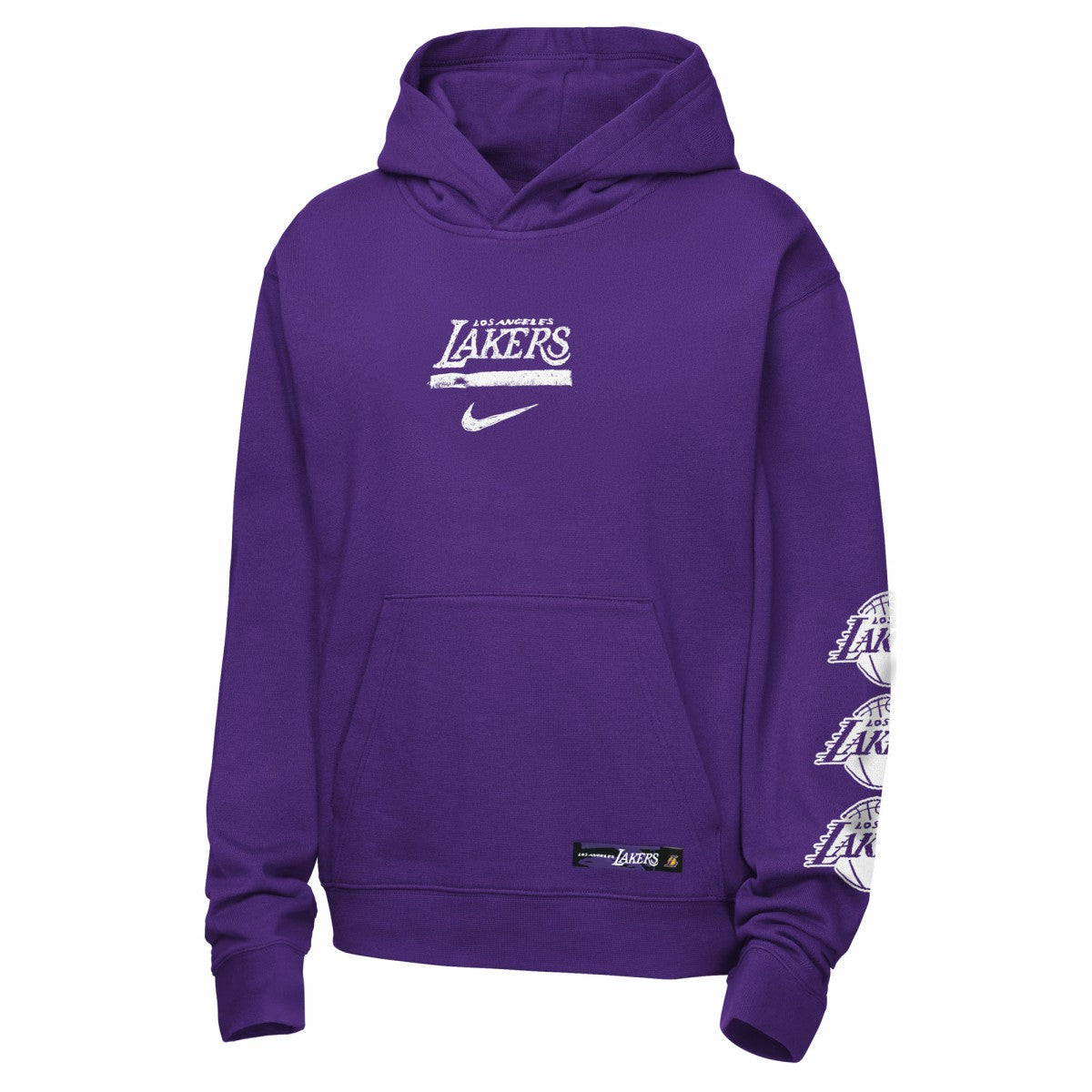 Los Angeles Lakers Youth Courtside Club Premiere Hoodie Purple - Nike