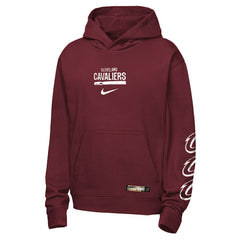 Cleveland Cavaliers Youth Courtside Club Premiere Hoodie Wine - Nike