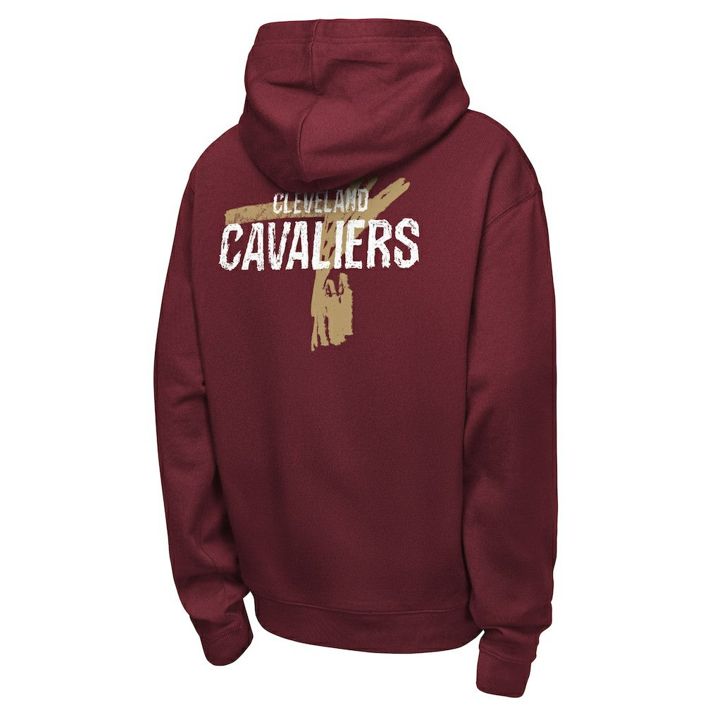 Cleveland Cavaliers Youth Courtside Club Premiere Hoodie Wine - Nike