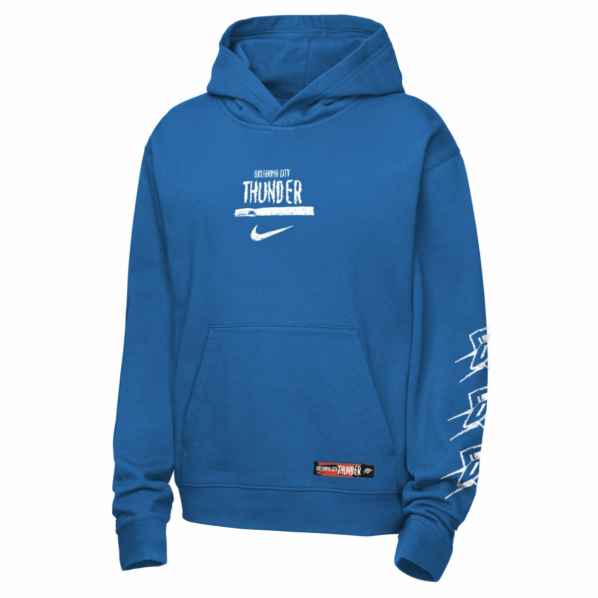 Oklahoma City Thunder Youth Courtside Club Premiere Hoodie Blue - Nike