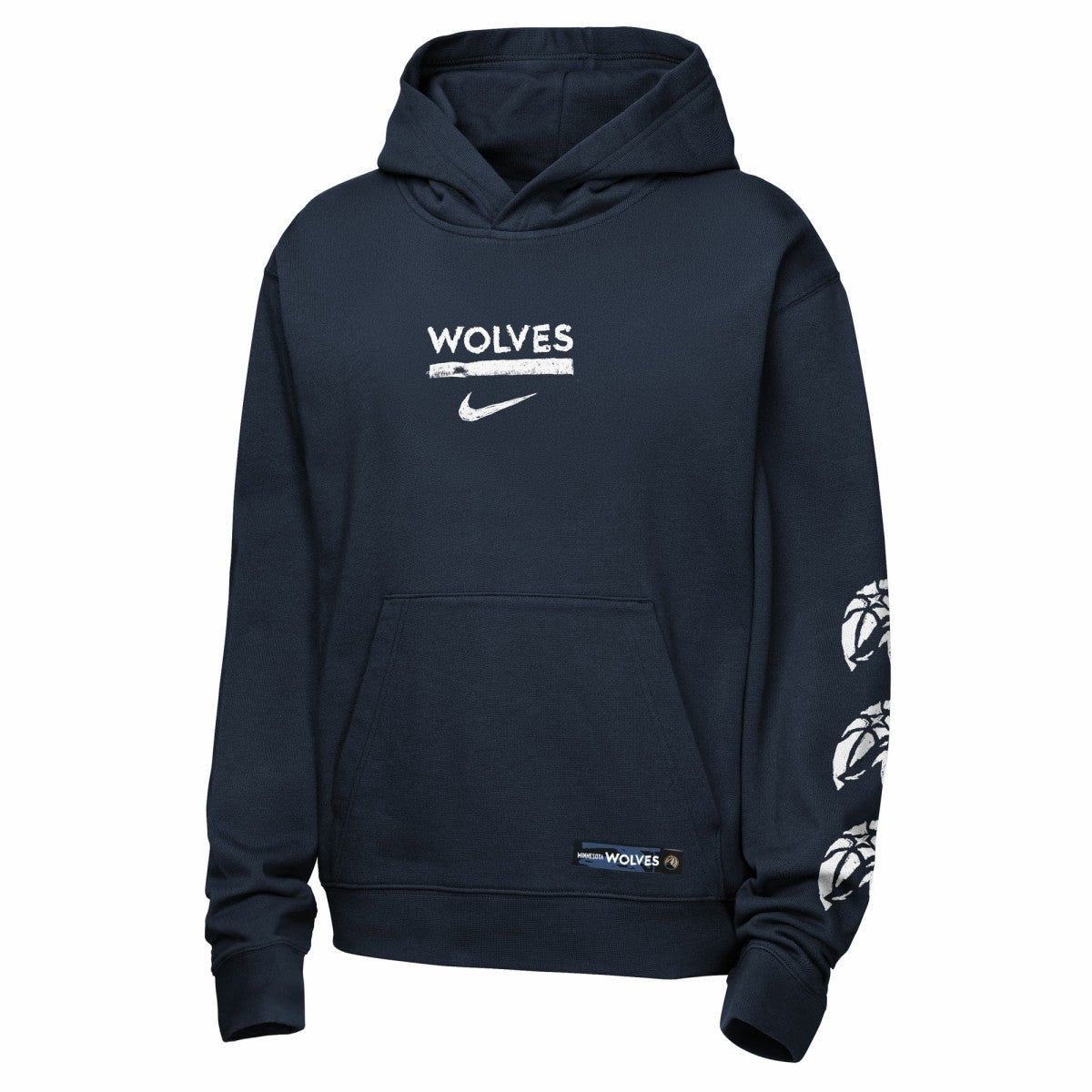 Minnesota Timberwolves Youth Courtside Club Premiere Hoodie Navy - Nike