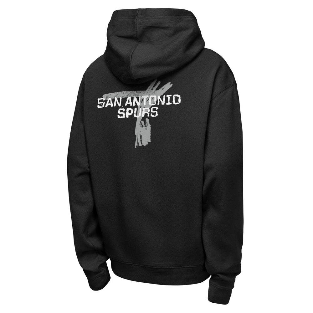 San Antonio Spurs Youth Courtside Club Premiere Hoodie Black - Nike