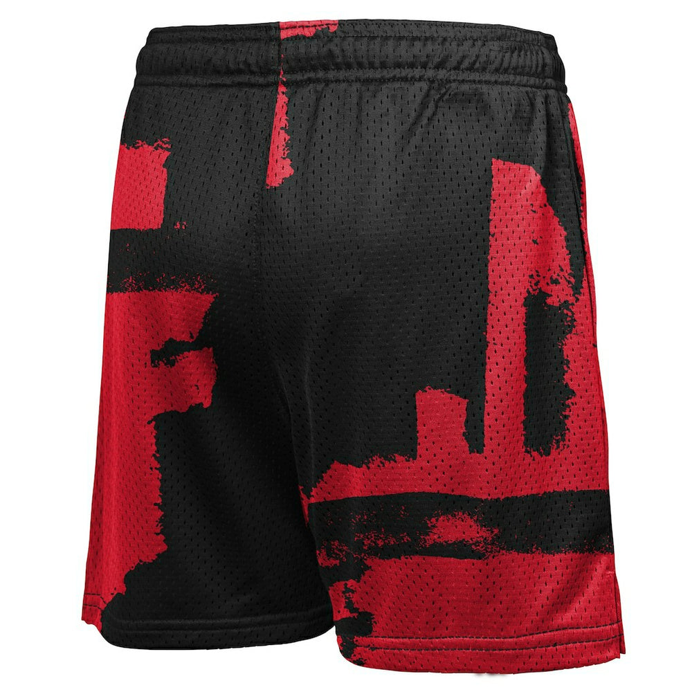 Chicago Bulls Youth Courtside Pro Shot Dri-FIT Mesh Practice Shorts Black/Red - Nike