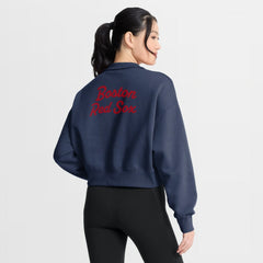 Boston Red Sox Nike Women's Primetime Phoenix Fleece Half-Zip Sweatshirt - Navy Sweatshirts
