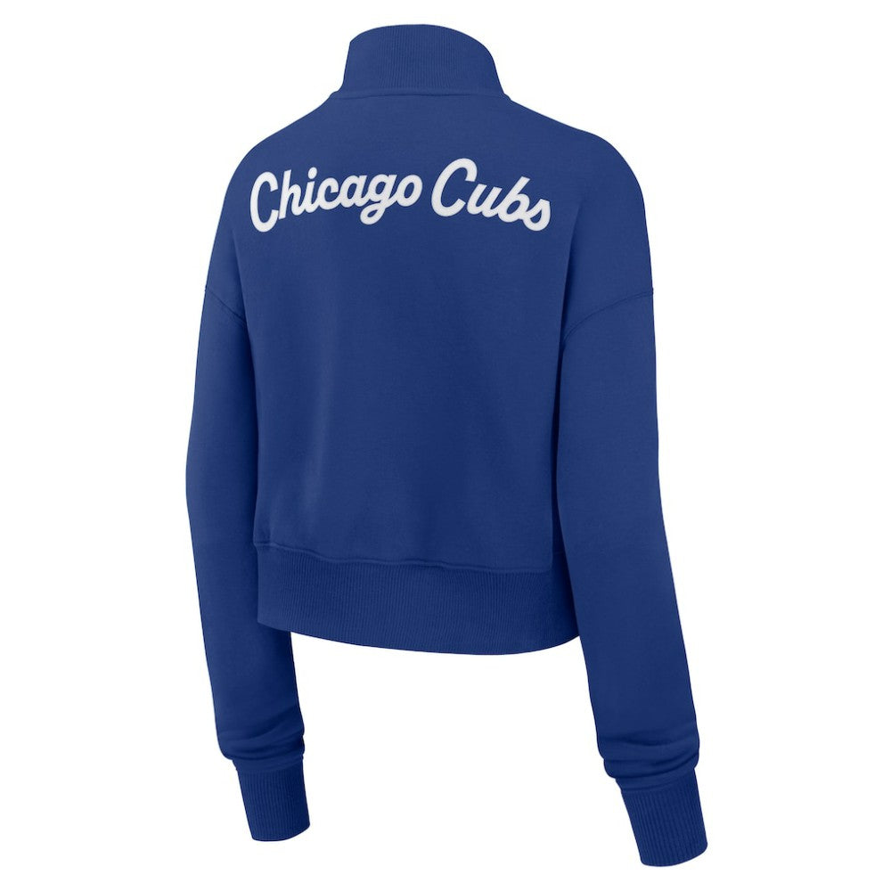 Chicago Cubs Nike Women's Primetime Phoenix Fleece Half-Zip Sweatshirt - Royal Sweatshirts