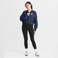 New York Yankees Nike Women's Primetime Phoenix Fleece Half-Zip Sweatshirt - Navy Sweatshirts
