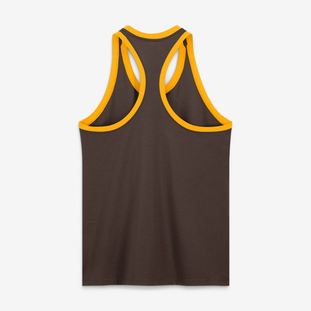 San Diego Padres Nike Women's Tri-Blend Dri-FIT Racerback Tank Top - Brown Tanks