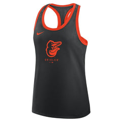 Baltimore Orioles Nike Women's Tri-Blend Dri-FIT Racerback Tank Top - Black Tanks