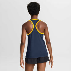Milwaukee Brewers Nike Women's Tri-Blend Dri-FIT Racerback Tank Top - Navy Tanks
