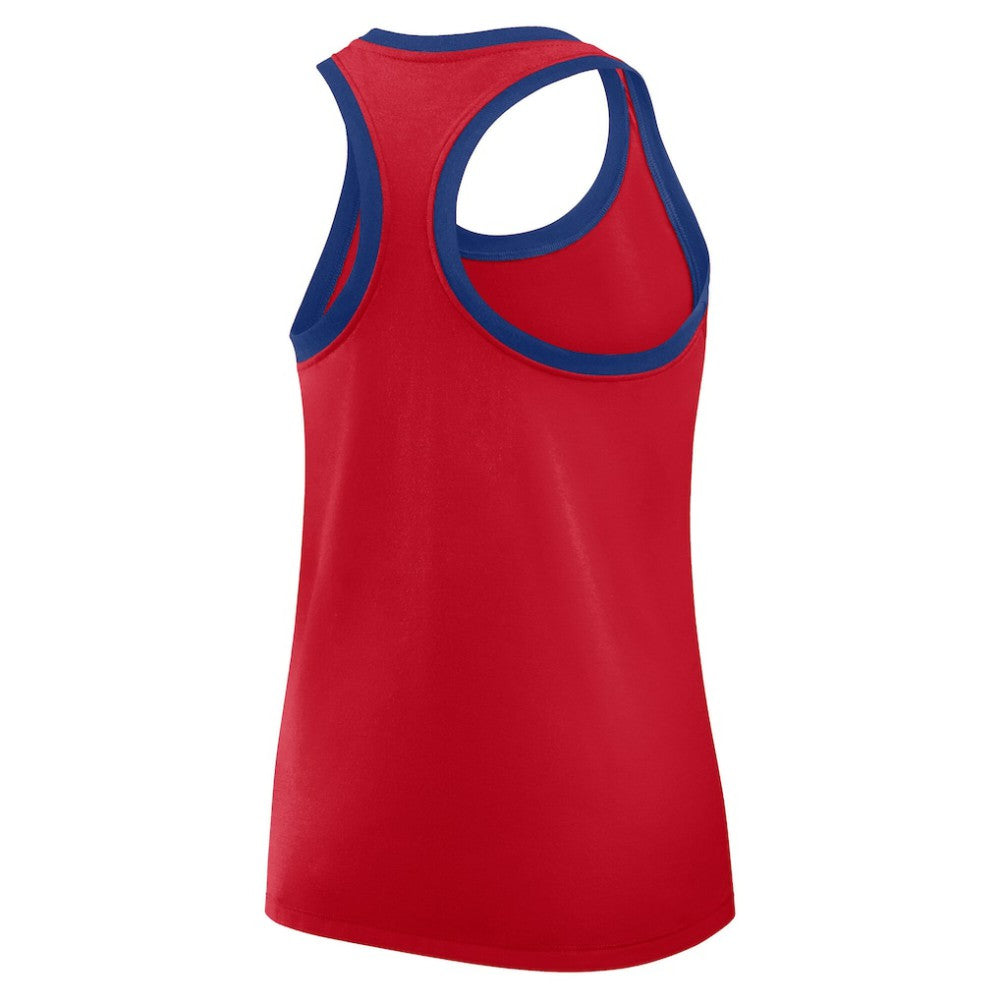 Texas Rangers Nike Women's Tri-Blend Dri-FIT Racerback Tank Top - Red Tanks