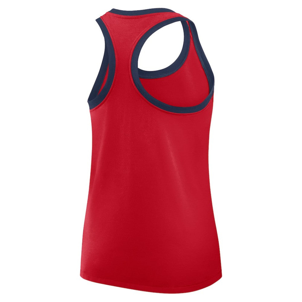 Atlanta Braves Nike Women's Tri-Blend Dri-FIT Racerback Tank Top - Red Tanks