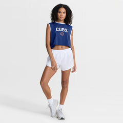 Chicago Cubs Nike Women's Primetime Loose Dri-FIT Cropped Tank Top - Royal Tanks