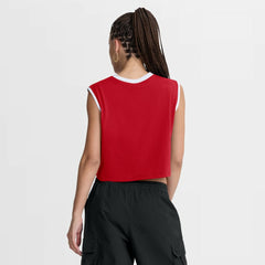 Philadelphia Phillies Nike Women's Primetime Loose Dri-FIT Cropped Tank Top - Red Tanks