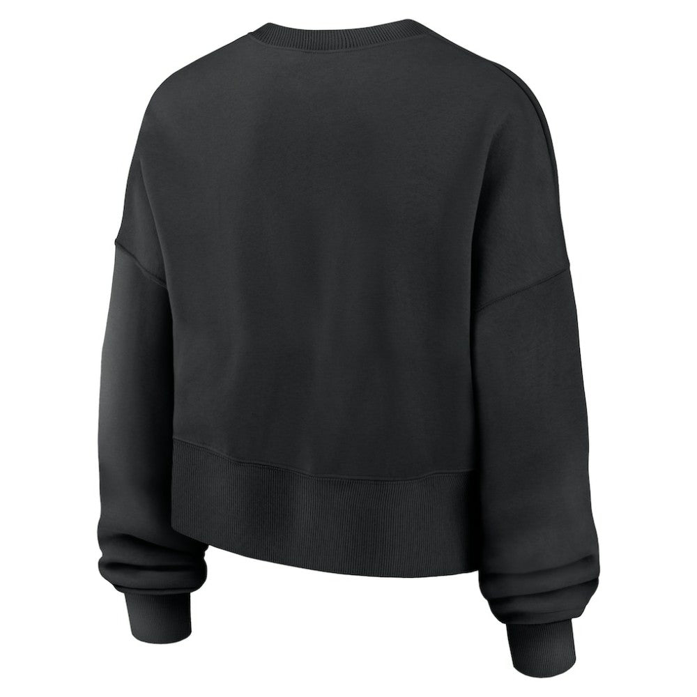 New York Yankees Nike Women's Oversized Primetime Sweatshirt - Black Sweatshirts