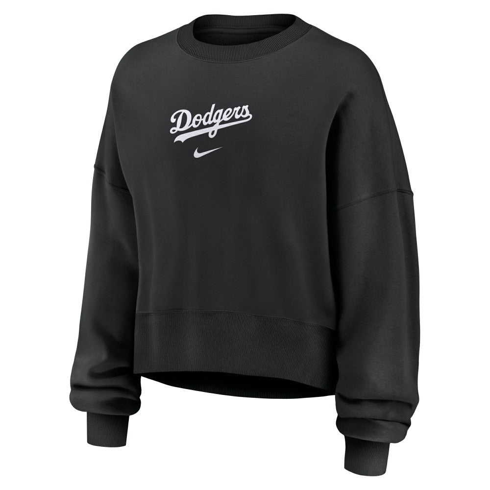 Los Angeles Dodgers Nike Women's Oversized Primetime Sweatshirt - Black Sweatshirts