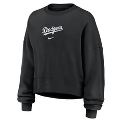 Los Angeles Dodgers Nike Women's Oversized Primetime Sweatshirt - Black Sweatshirts