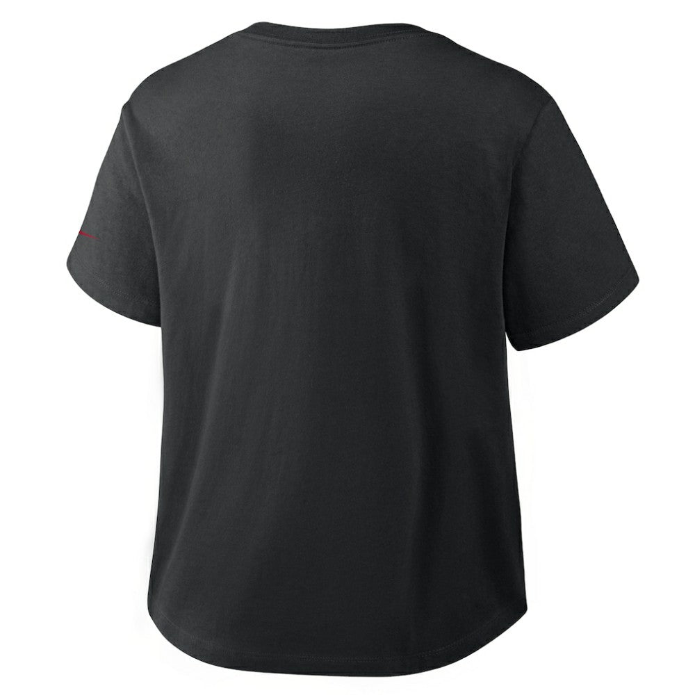 Seattle Mariners Nike Women's Mod Cropped T-Shirt - Black T-shirts