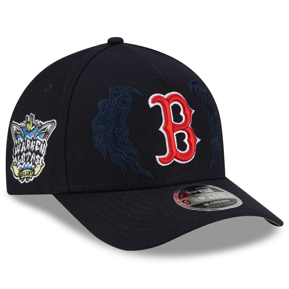 Boston Red Sox New Era x Warren Lotas 9FORTY A-Frame M-Crown Adjustable Hat - Navy Hats