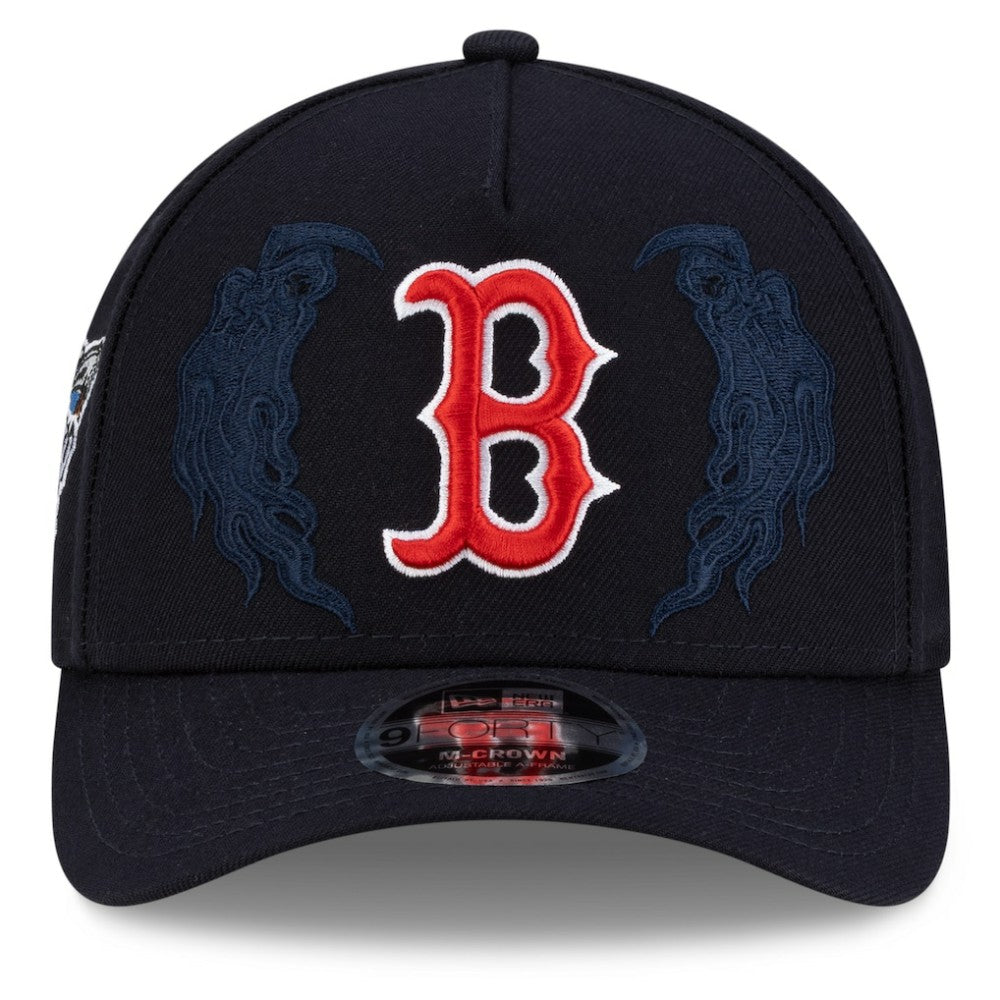 Boston Red Sox New Era x Warren Lotas 9FORTY A-Frame M-Crown Adjustable Hat - Navy Hats