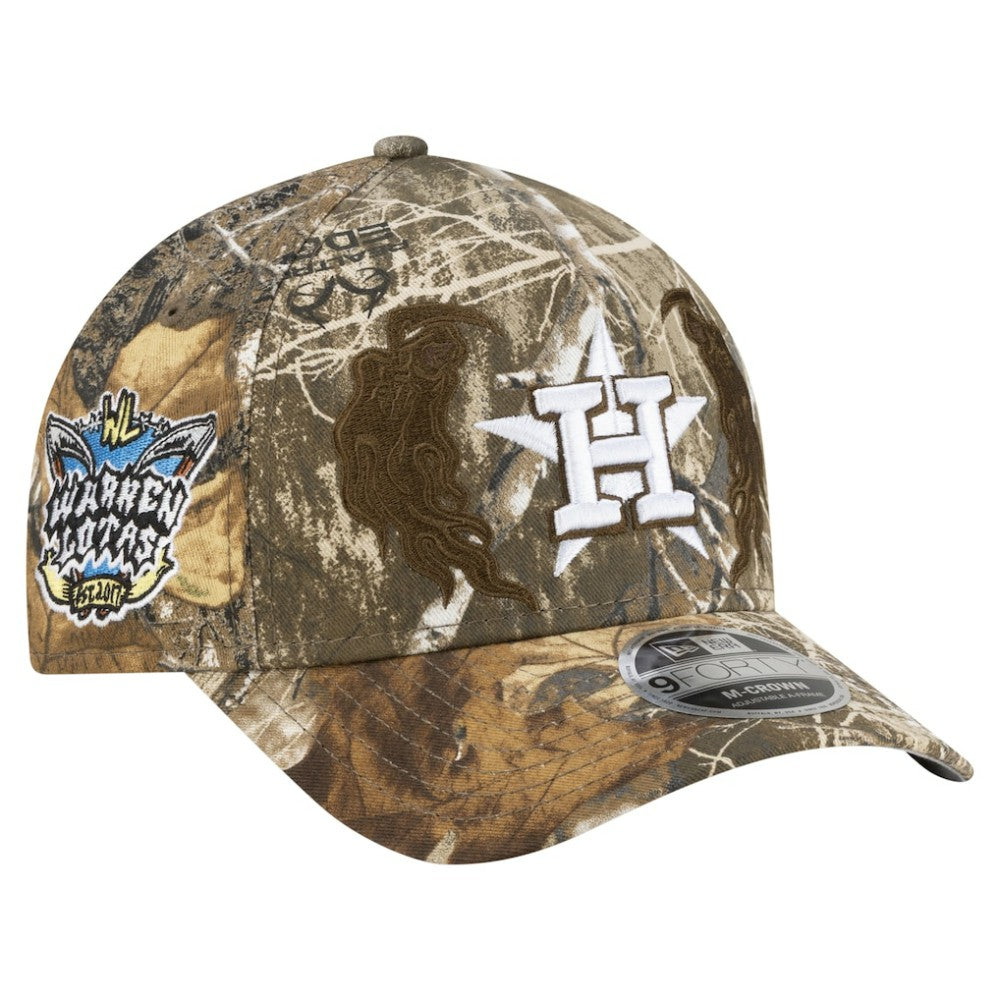 Houston Astros New Era x Warren Lotas Realtree 9FORTY M-Crown A-Frame Adjustable Hat - Camo Hats