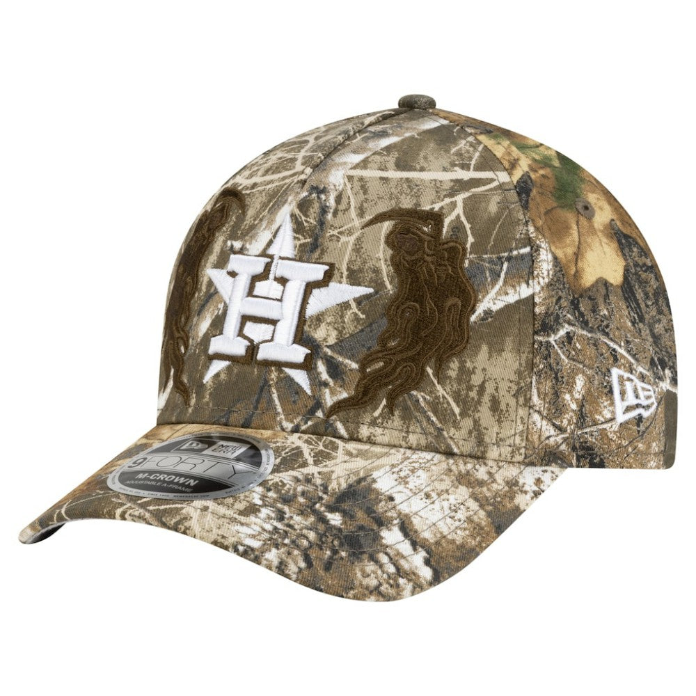 Houston Astros New Era x Warren Lotas Realtree 9FORTY M-Crown A-Frame Adjustable Hat - Camo Hats
