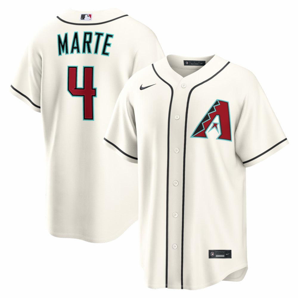 Ketel Marte Arizona Diamondbacks Nike Home Replica Jersey - Cream Jerseys