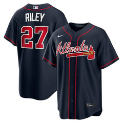 Austin Riley Atlanta Braves Nike Alternate Replica Jersey - Navy Jerseys