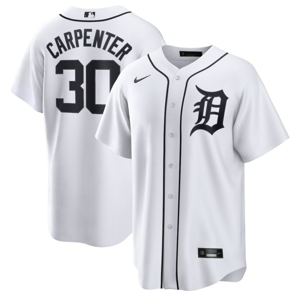 Kerry Carpenter Detroit Tigers Nike Home Replica Jersey - White Jerseys