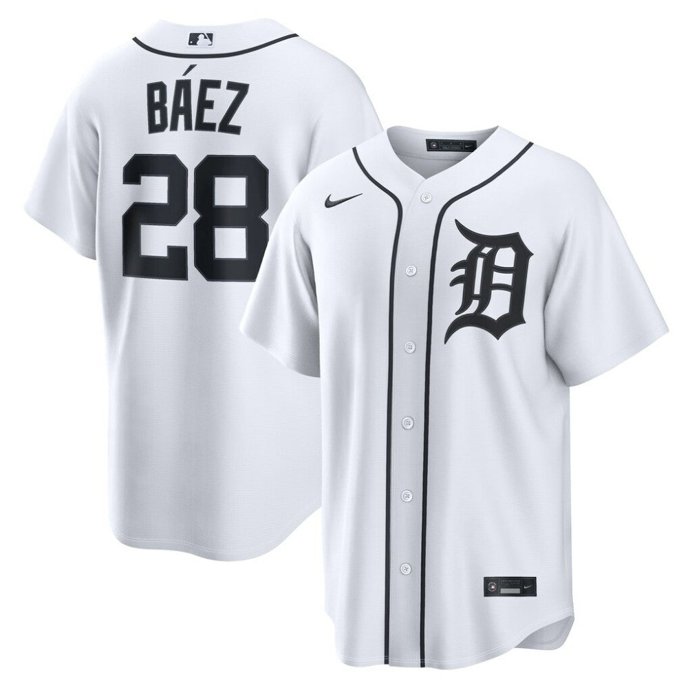 Javier Báez Detroit Tigers Nike Home Replica Jersey - White Jerseys