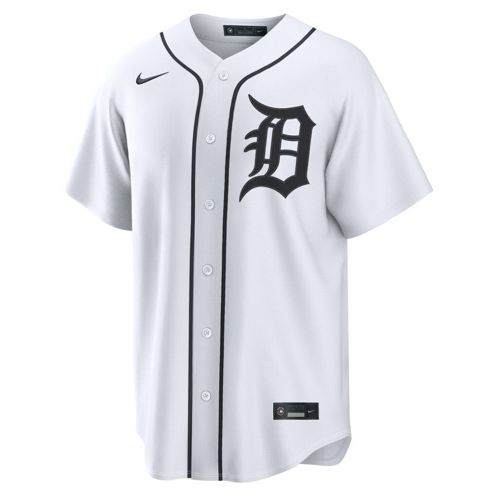 Javier Báez Detroit Tigers Nike Home Replica Jersey - White Jerseys