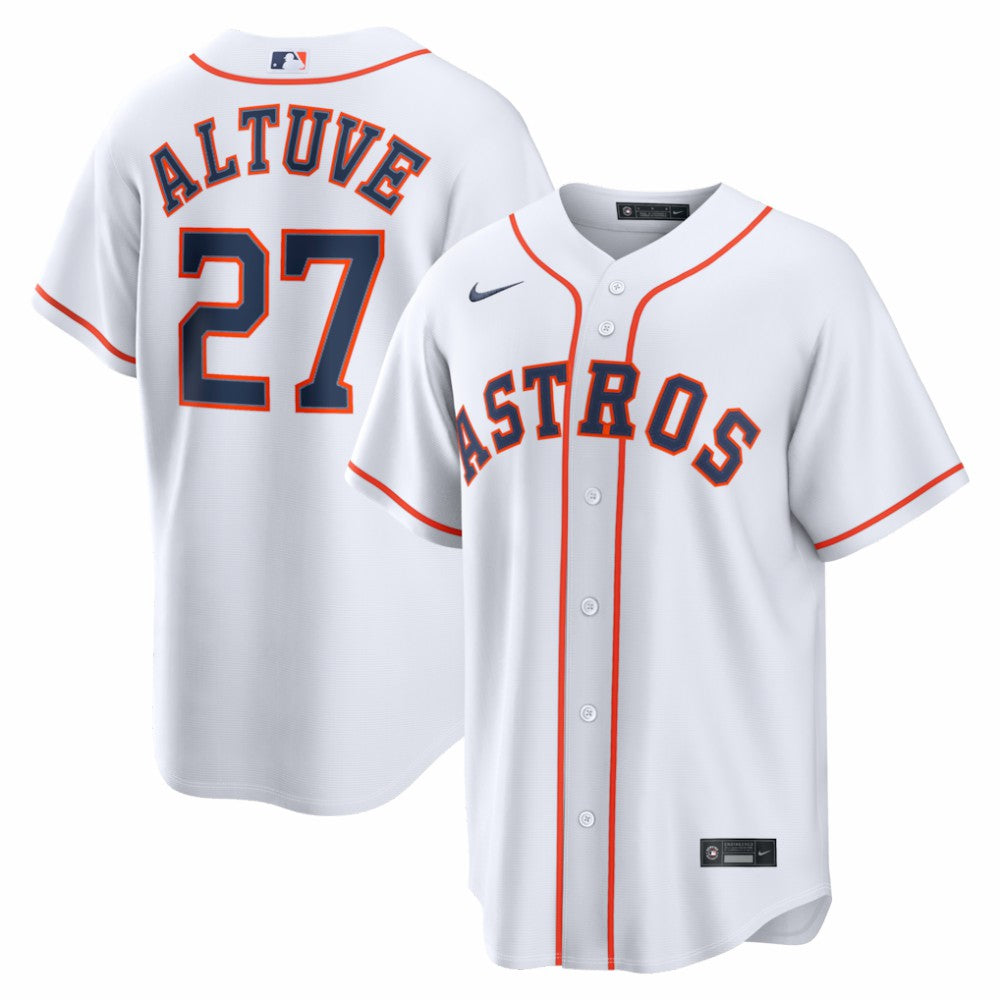 Jose Altuve Houston Astros Nike Home Replica Jersey - White Jerseys