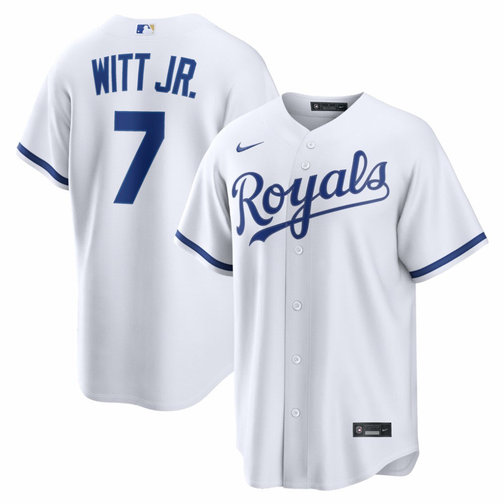 Bobby Witt Jr. Kansas City Royals Nike Home Replica Jersey - White Jerseys