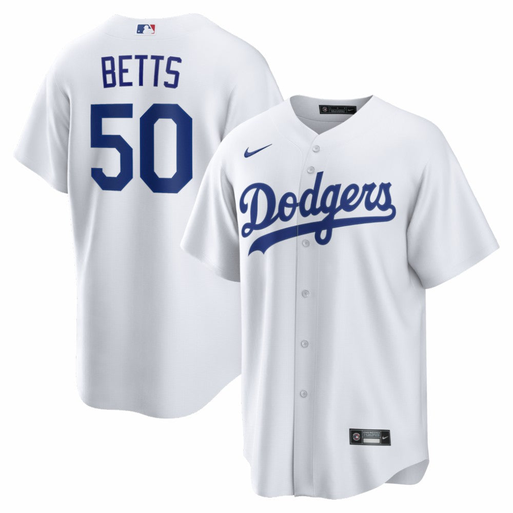 Mookie Betts Los Angeles Dodgers Nike Home Replica Jersey - White Jerseys