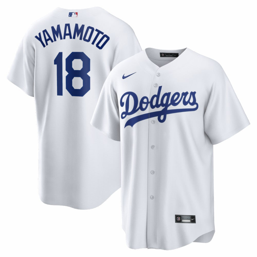 Yoshinobu Yamamoto Los Angeles Dodgers Nike Home Replica Jersey - White Jerseys