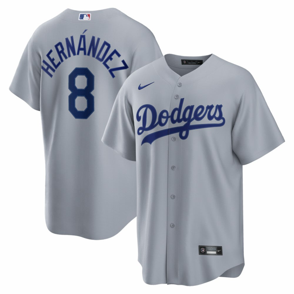 Enrique Hernández Los Angeles Dodgers Nike Road Replica Jersey - Gray Jerseys
