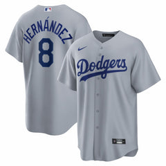 Enrique Hernández Los Angeles Dodgers Nike Road Replica Jersey - Gray Jerseys