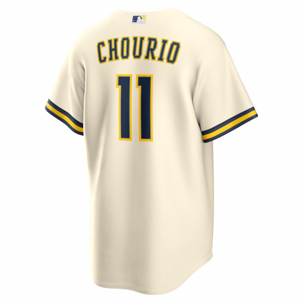 Jackson Chourio Milwaukee Brewers Nike Home Replica Jersey - Cream Jerseys