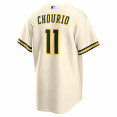 Jackson Chourio Milwaukee Brewers Nike Home Replica Jersey - Cream Jerseys