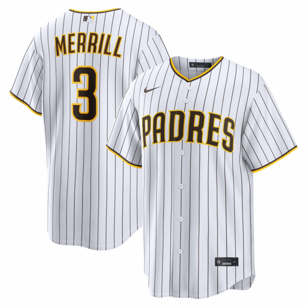 Jackson Merrill San Diego Padres Nike Home Replica Player Jersey - White Jerseys