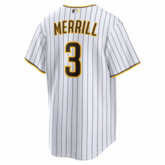 Jackson Merrill San Diego Padres Nike Home Replica Player Jersey - White Jerseys