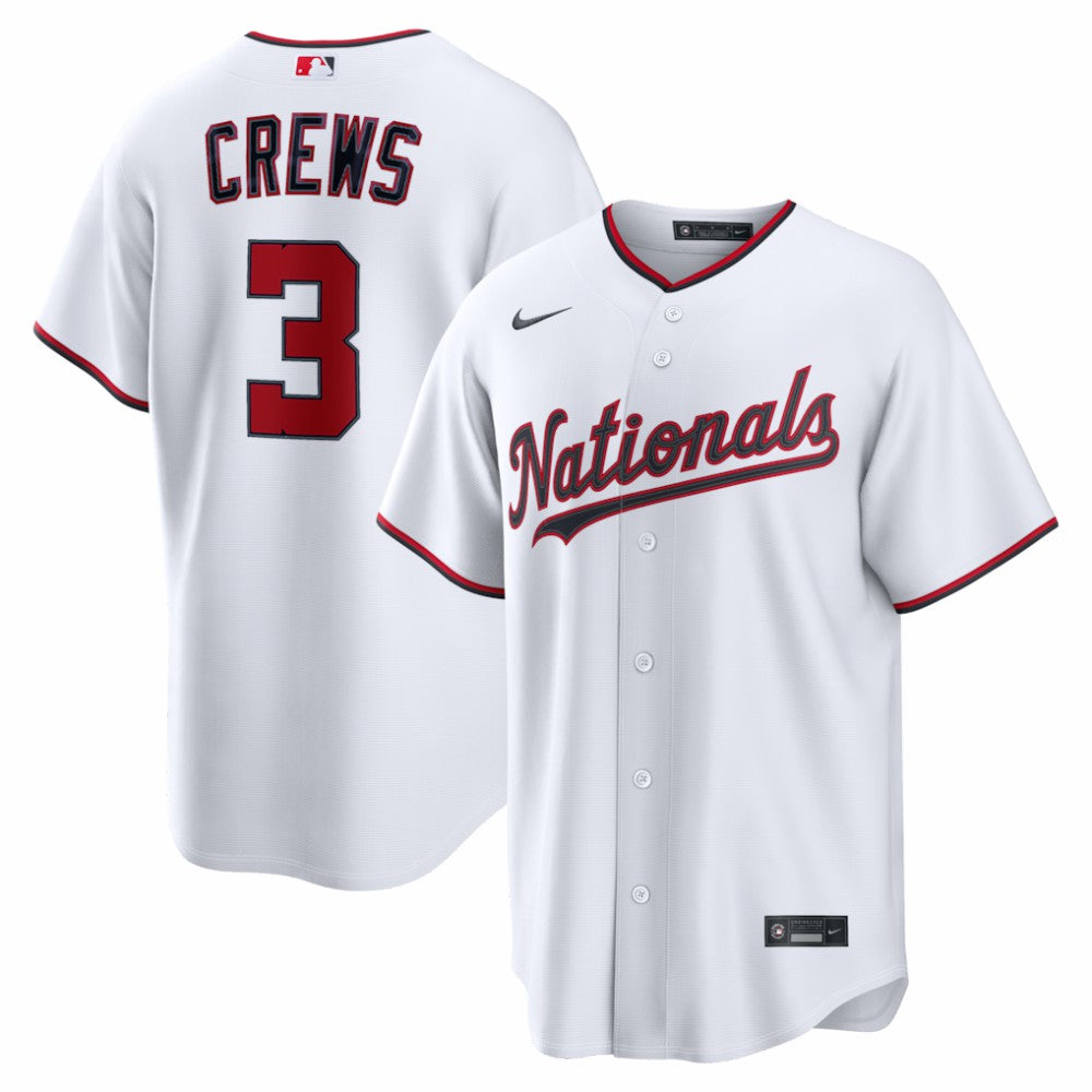 Dylan Crews Washington Nationals Nike Home Replica Jersey - White Jerseys