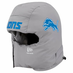Detroit Lions New Era Puffer Balaclava - Gray