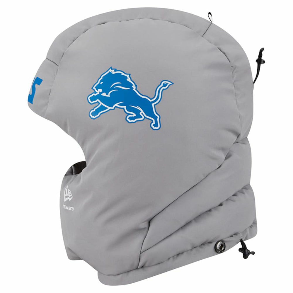 Detroit Lions New Era Puffer Balaclava - Gray
