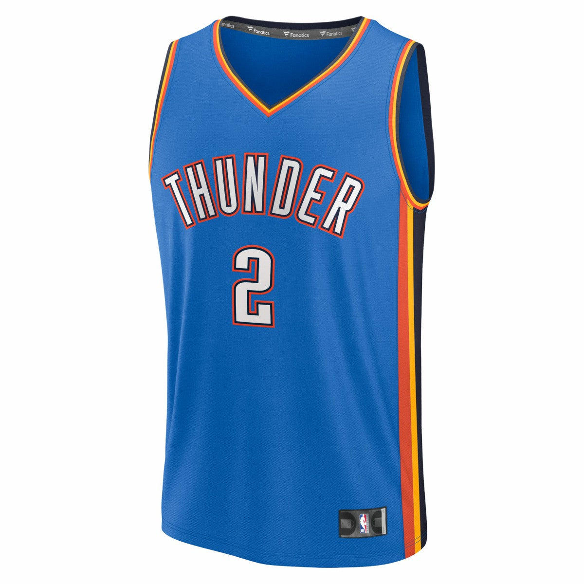Shai Gilgeous-Alexander Oklahoma City Thunder Fast Break Replica Player Jersey Icon Edition Blue - Fanatics