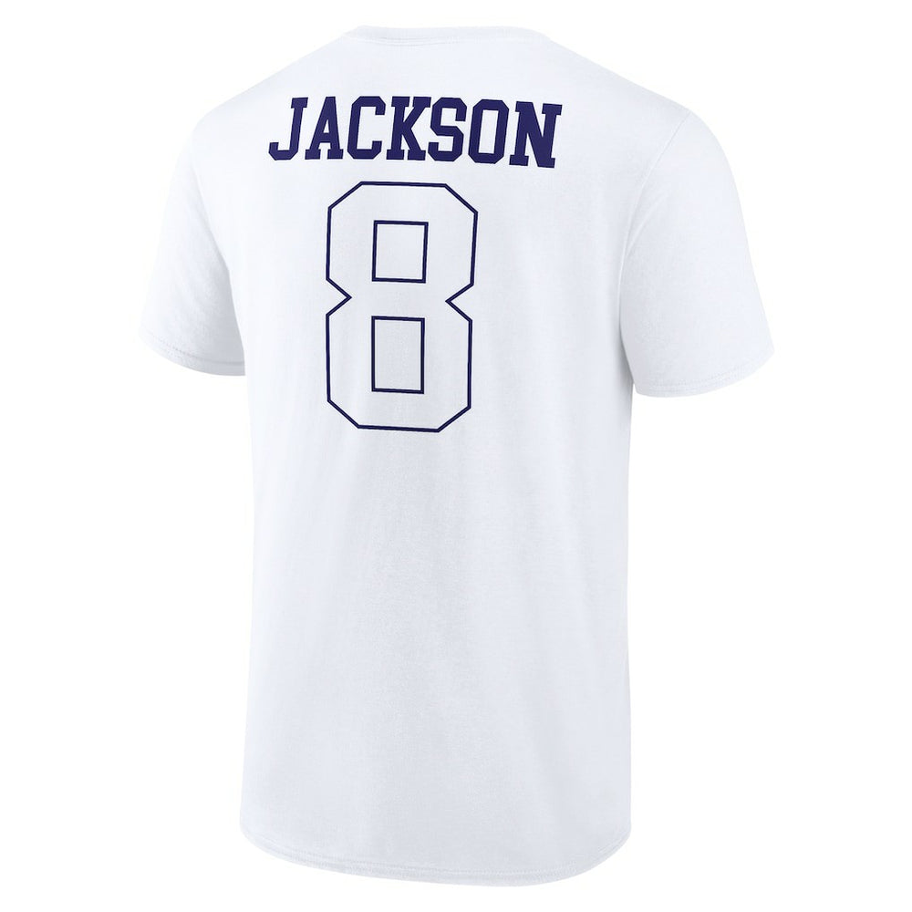Lamar Jackson Baltimore Ravens Tonal Name & Number T-Shirt - White T-shirts