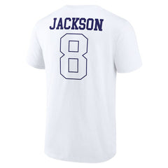 Lamar Jackson Baltimore Ravens Tonal Name & Number T-Shirt - White T-shirts