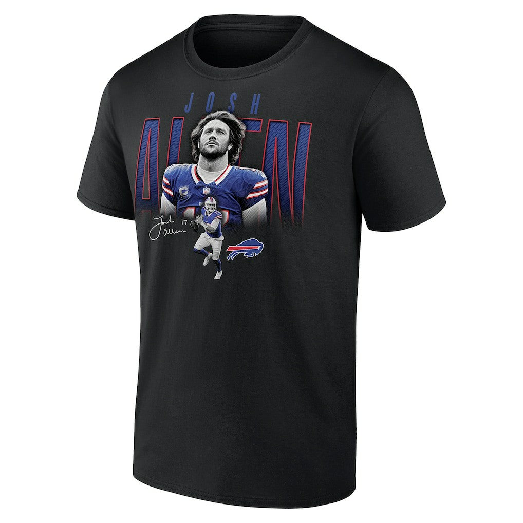 Josh Allen Buffalo Bills Humble Shadow Player T-Shirt - Black T-shirts
